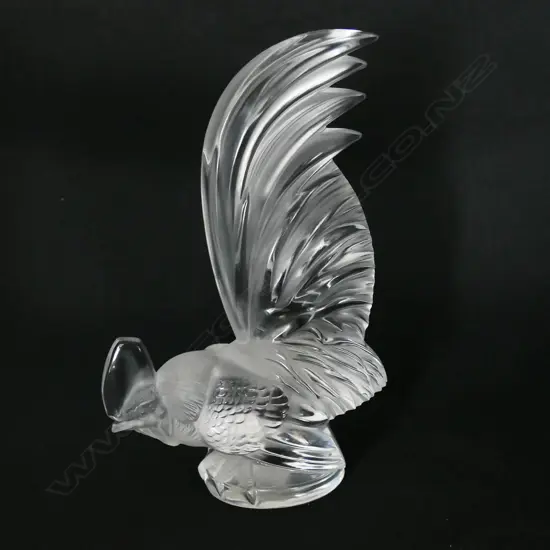 A Lalique 'Coq Nain' bantam rooster figurine,