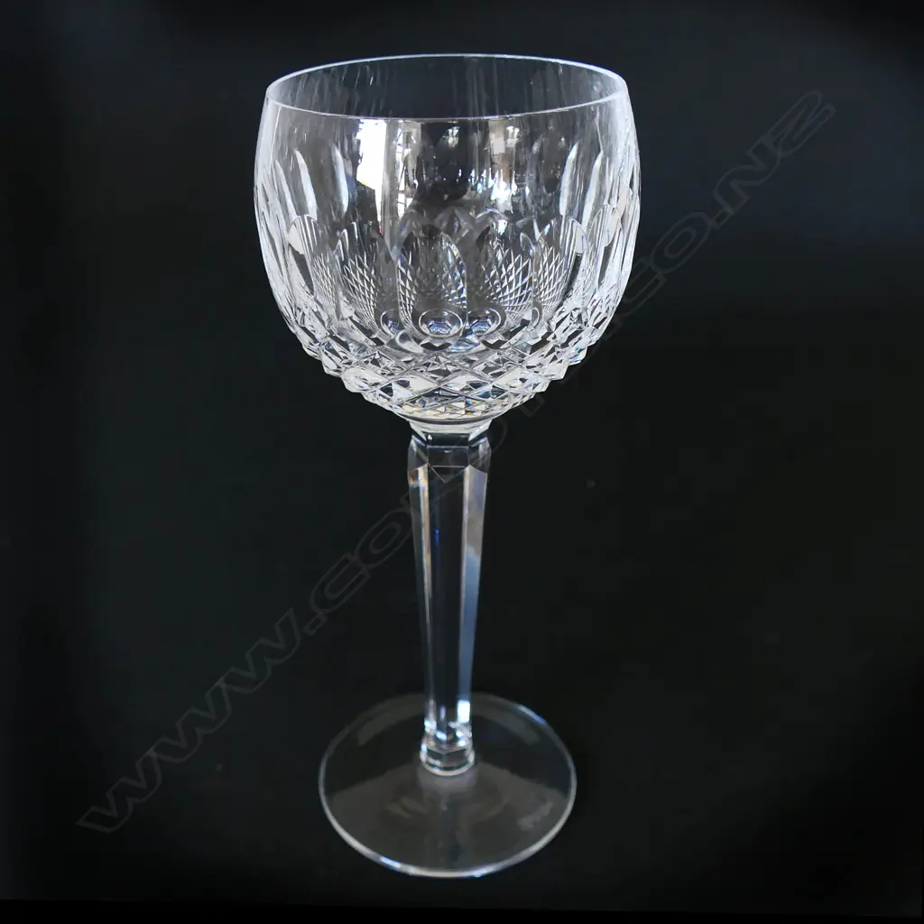 A set of eight Waterford crystal hock glasses, Image 1++