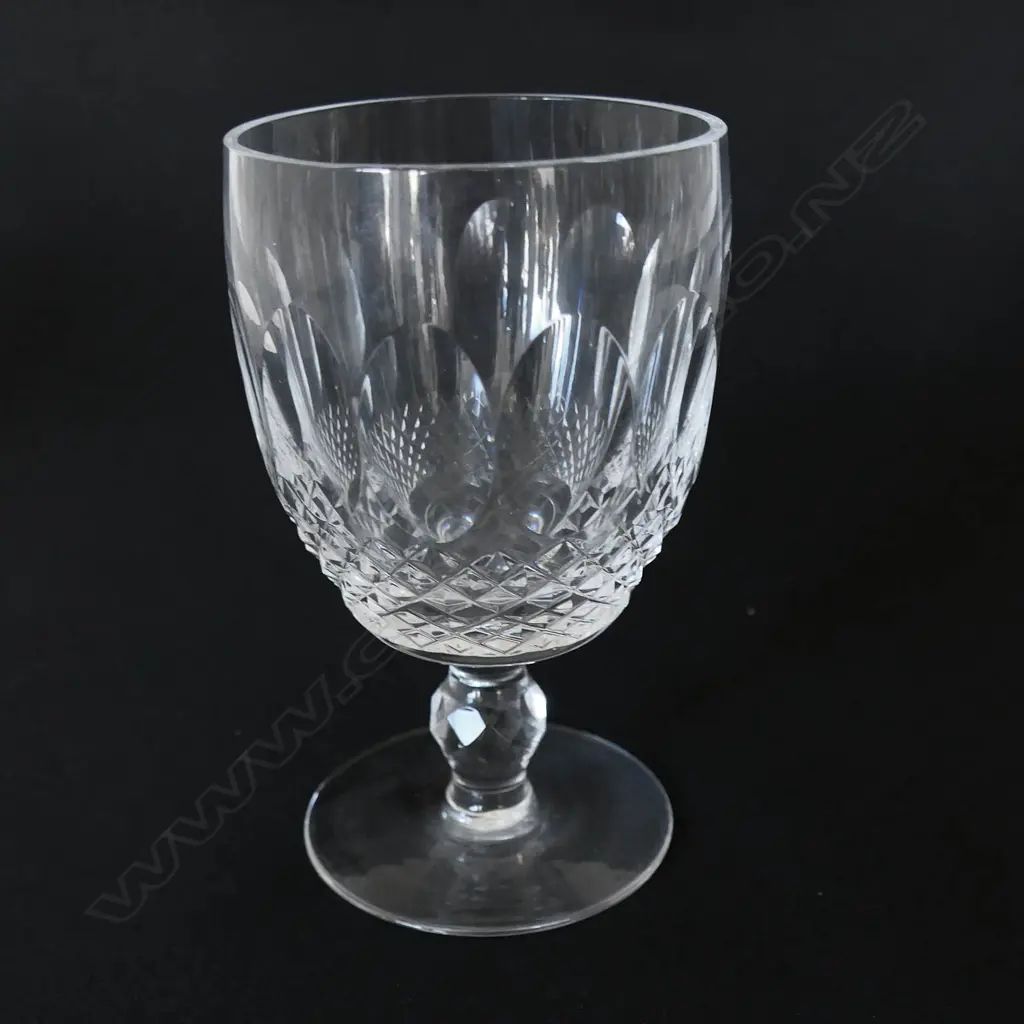 A set of eight Waterford crystal short-stem wine glasses, Image 1++