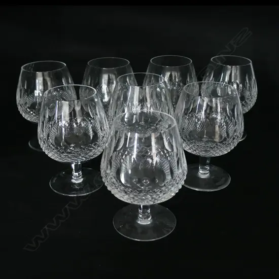 A set of eight Waterford crystal brandy balloons,