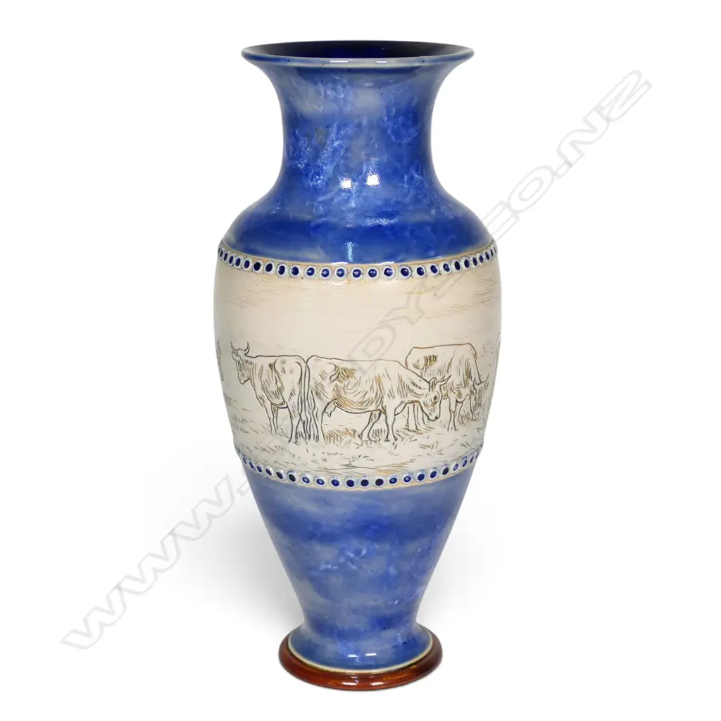 Royal Doulton stoneware Hannah Barlow sgraffito vase, Image 1++