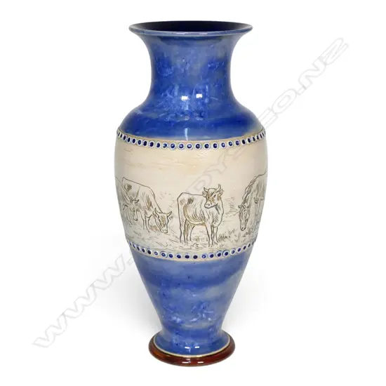 Royal Doulton stoneware Hannah Barlow sgraffito vase,