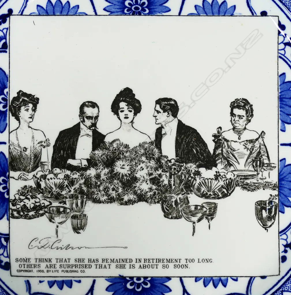 A set of five c.1902-15 ‘Gibson Girl’ Royal Doulton plates, Image 1++