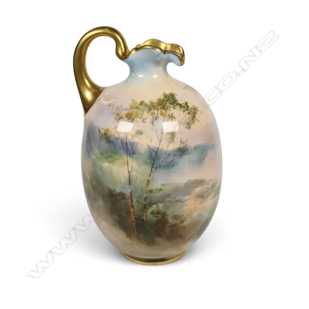 A c.1910 Royal Doulton hand painted ewer by John Hugh Plant, Image 1++