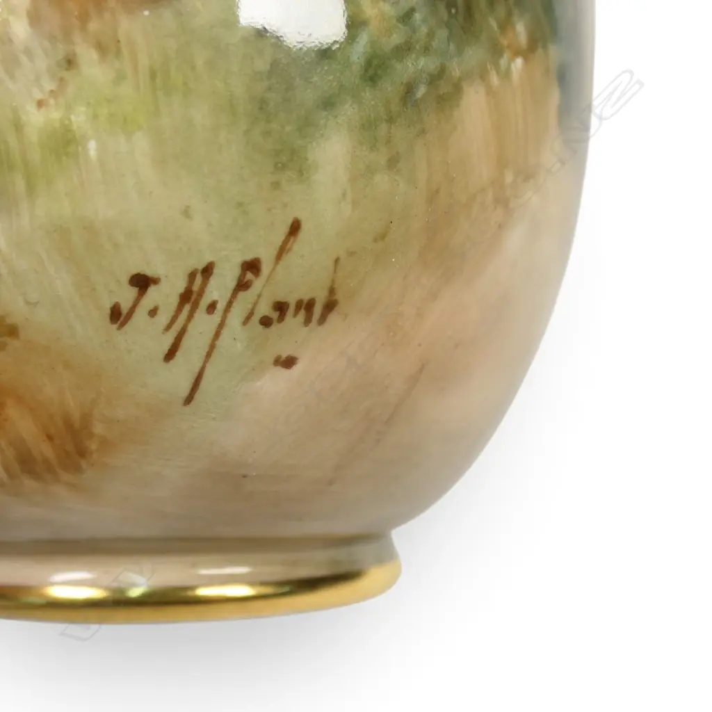 A c.1910 Royal Doulton hand painted ewer by John Hugh Plant, Image 1++