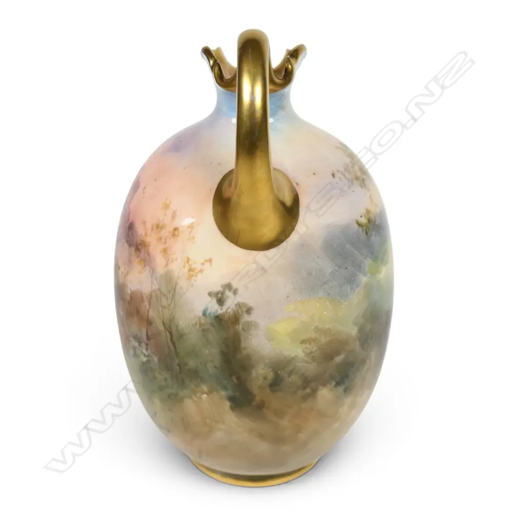 A c.1910 Royal Doulton hand painted ewer by John Hugh Plant, Image 1++