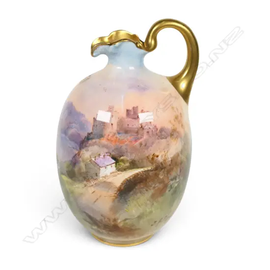 A c.1910 Royal Doulton hand painted ewer by John Hugh Plant,