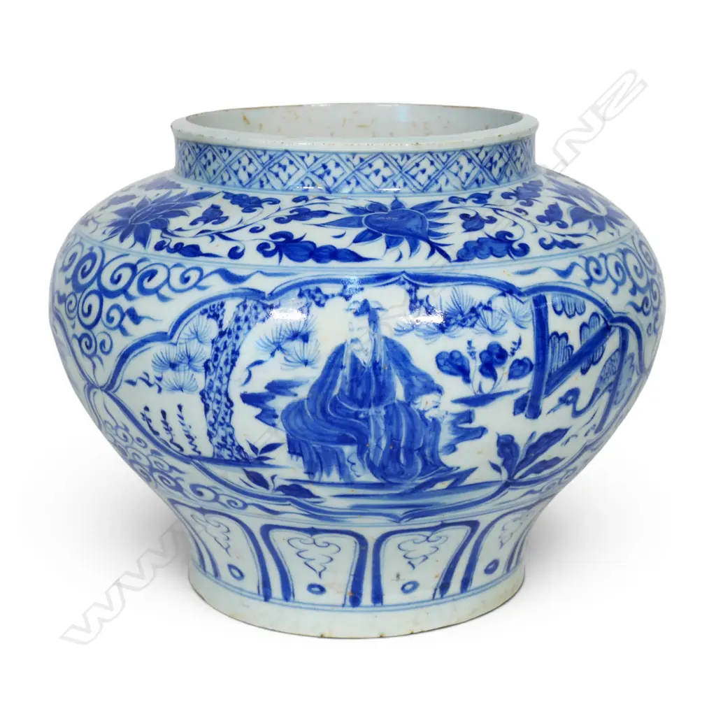 A large Chinese Yuan Dynasty style jar, Image 1++