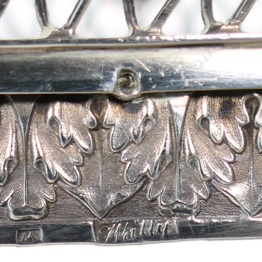 A 19thC Continental silver bonbon basket, Image 1++