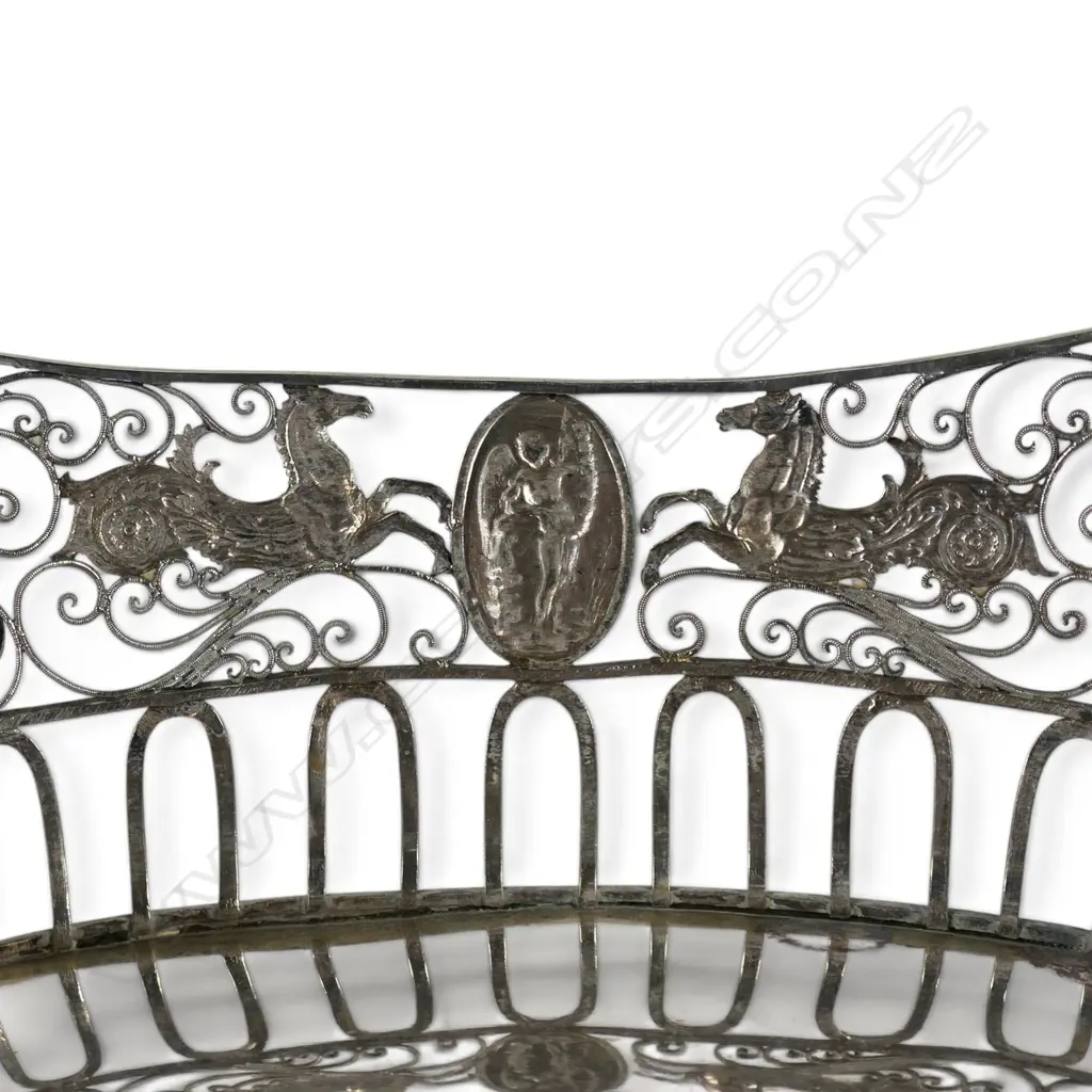 A 19thC Continental silver basket, Image 1++