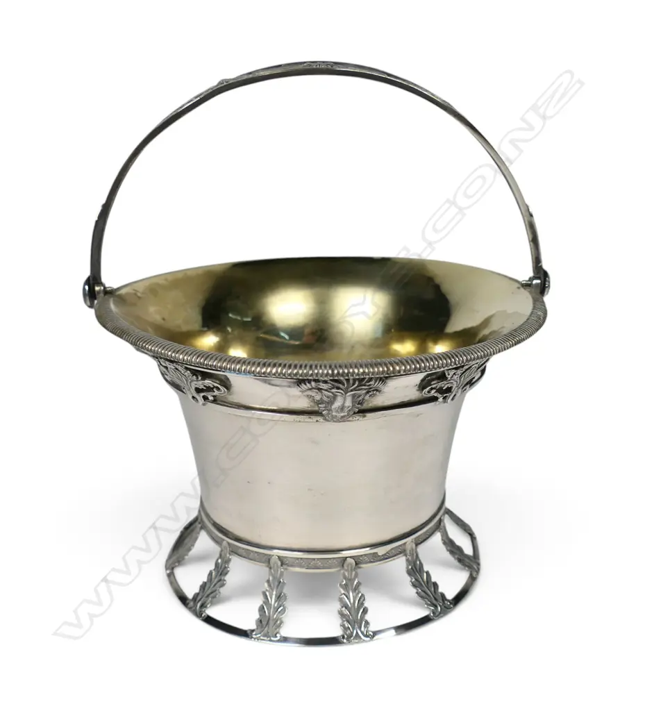 A 19thC Continental silver basket, Image 1++