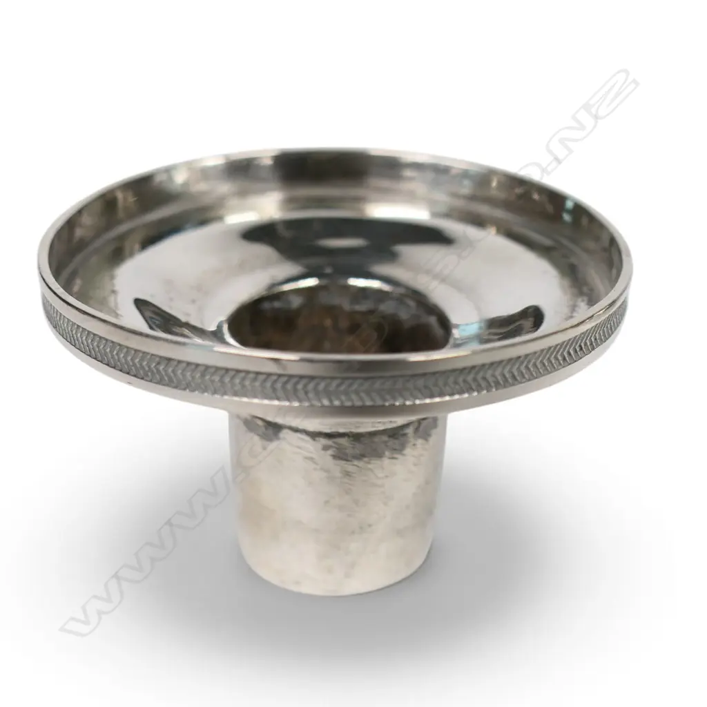 An early 19thC German .800 standard silver candlestick, Image 1++