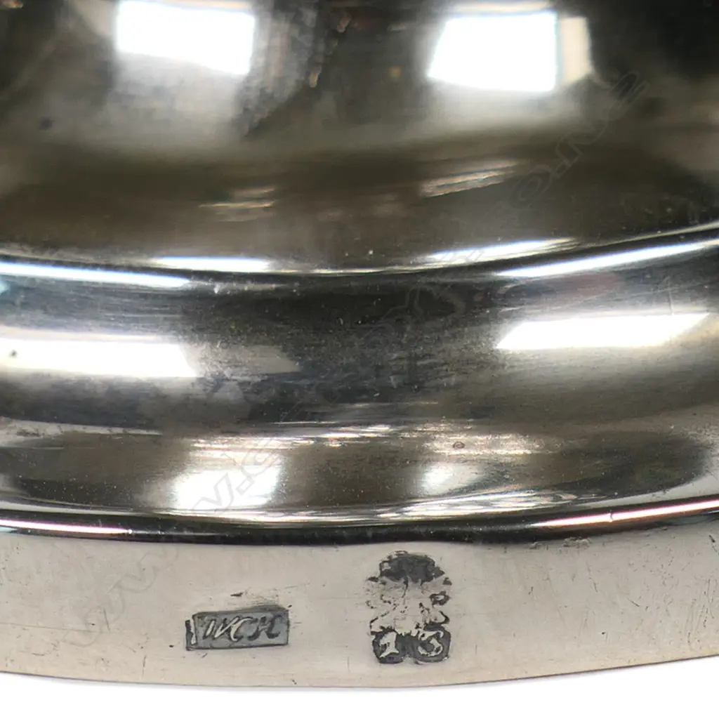 An early 19thC German .800 standard silver candlestick, Image 1++