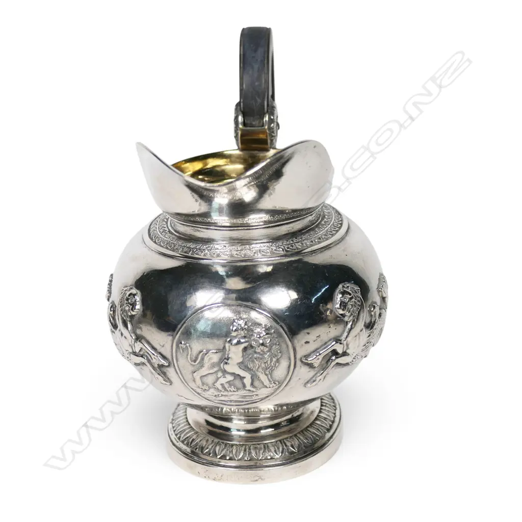 A 19thC Austro-Hungarian .800 standard silver cream jug, Image 1++