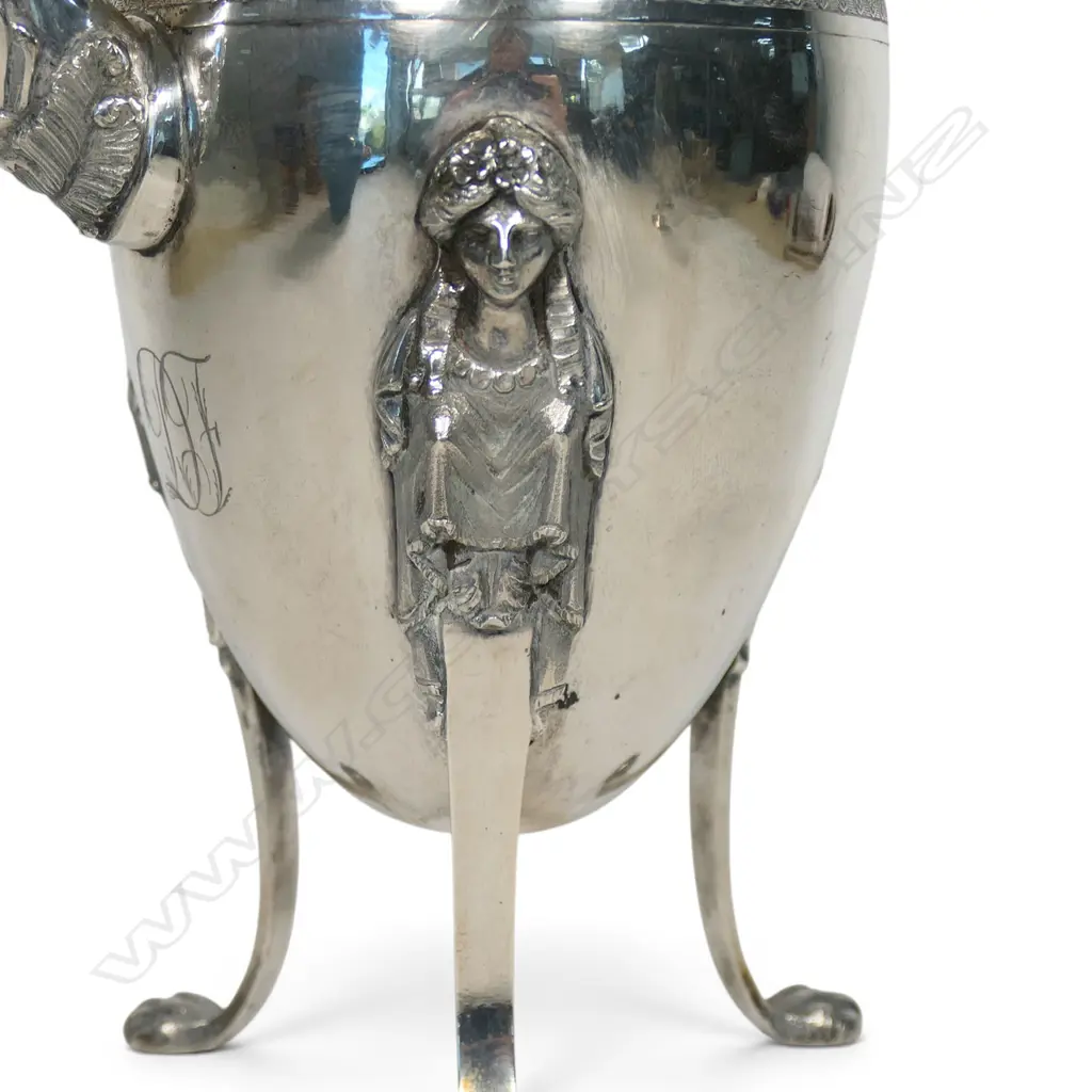 A 19thC Italian .834 standard silver coffee pot, Image 1++