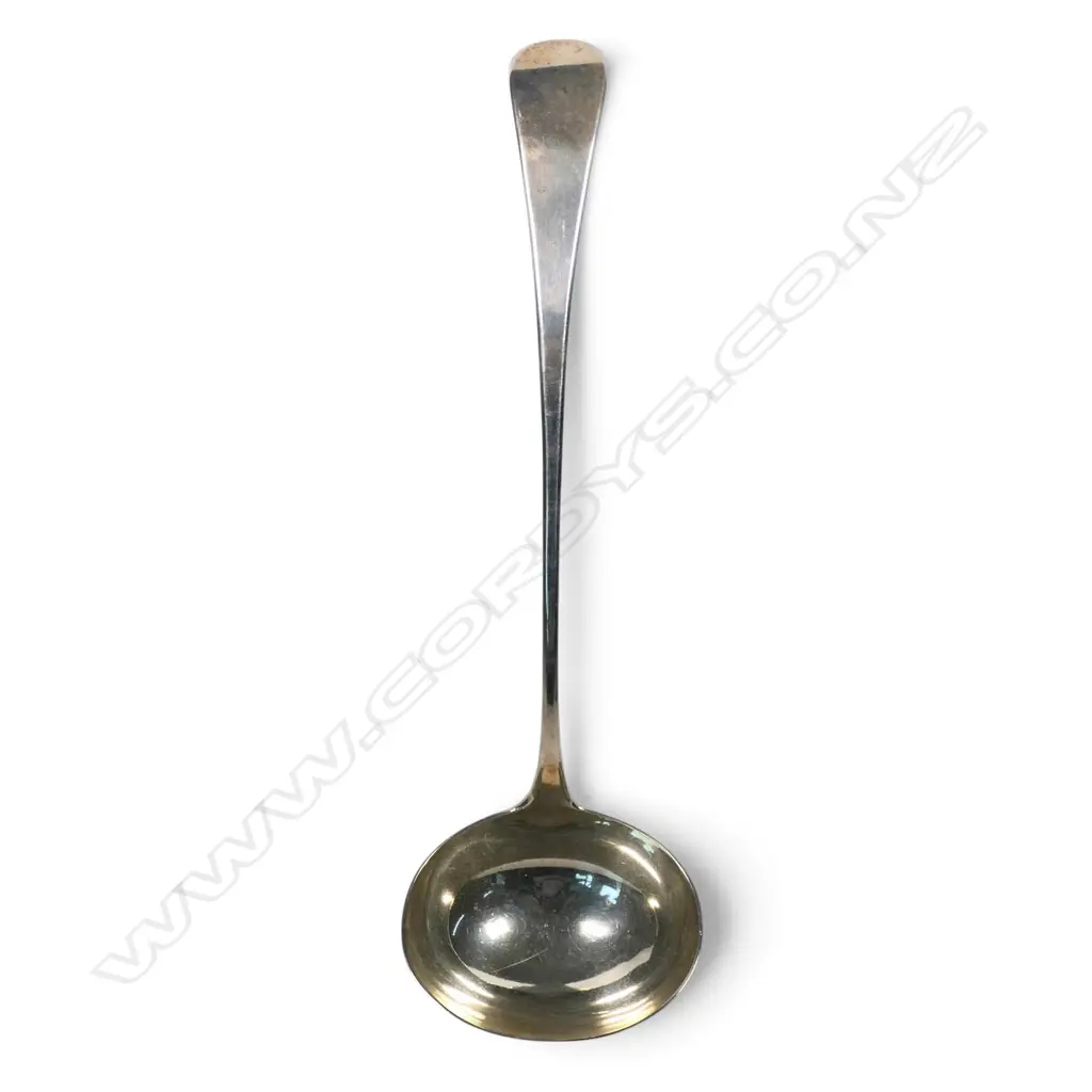 A late George III silver soup ladle, Image 1++