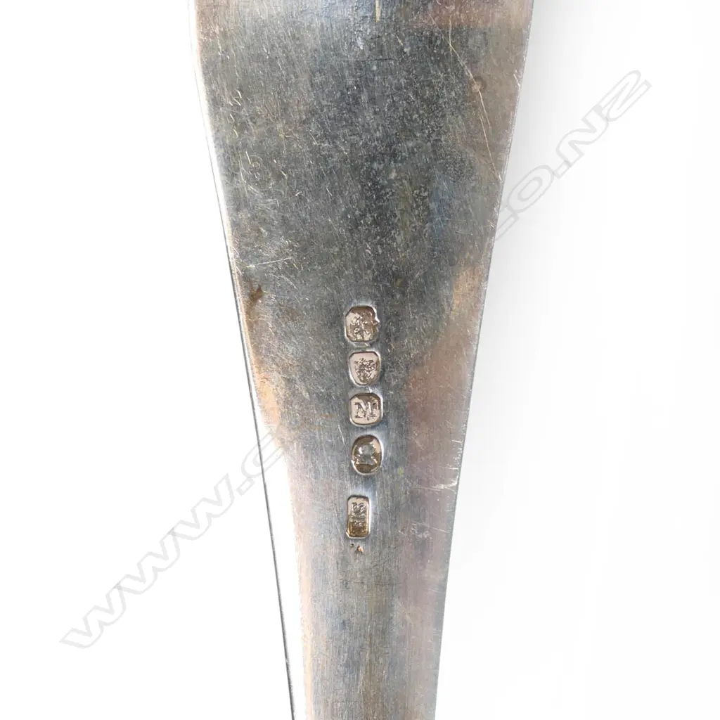 A late George III silver soup ladle, Image 1++