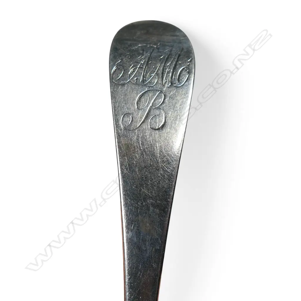 A set of five George III Scottish silver table spoons, Image 1++