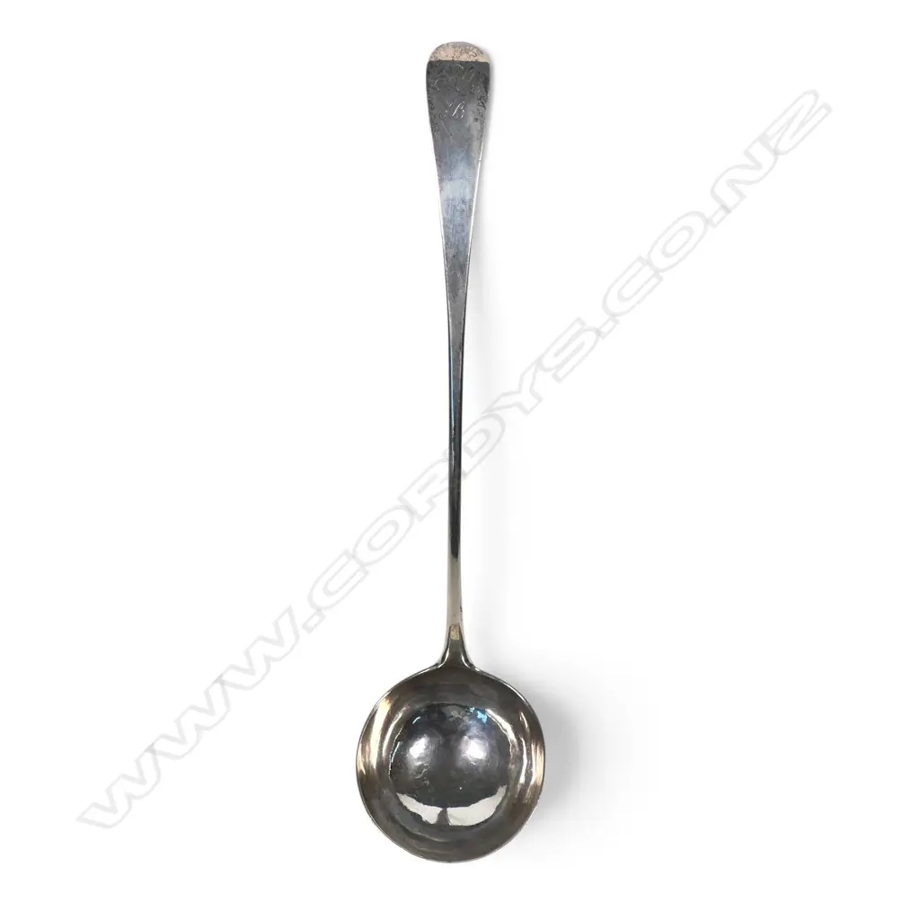 An early George III silver soup ladle, Image 1++