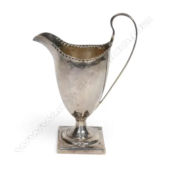 A George III silver pedestal creamer,
