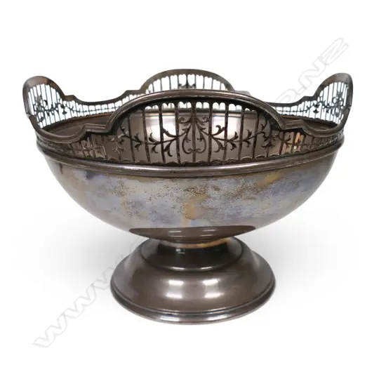 An early 1900s large silver bowl,