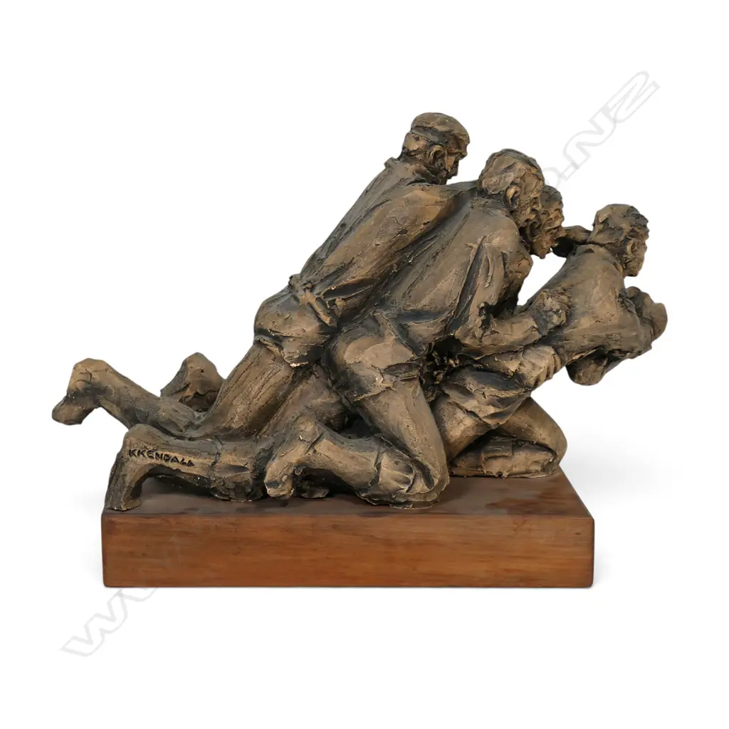 Ken Kendall (1928-2012) Untitled (Rugby Players), Image 1++