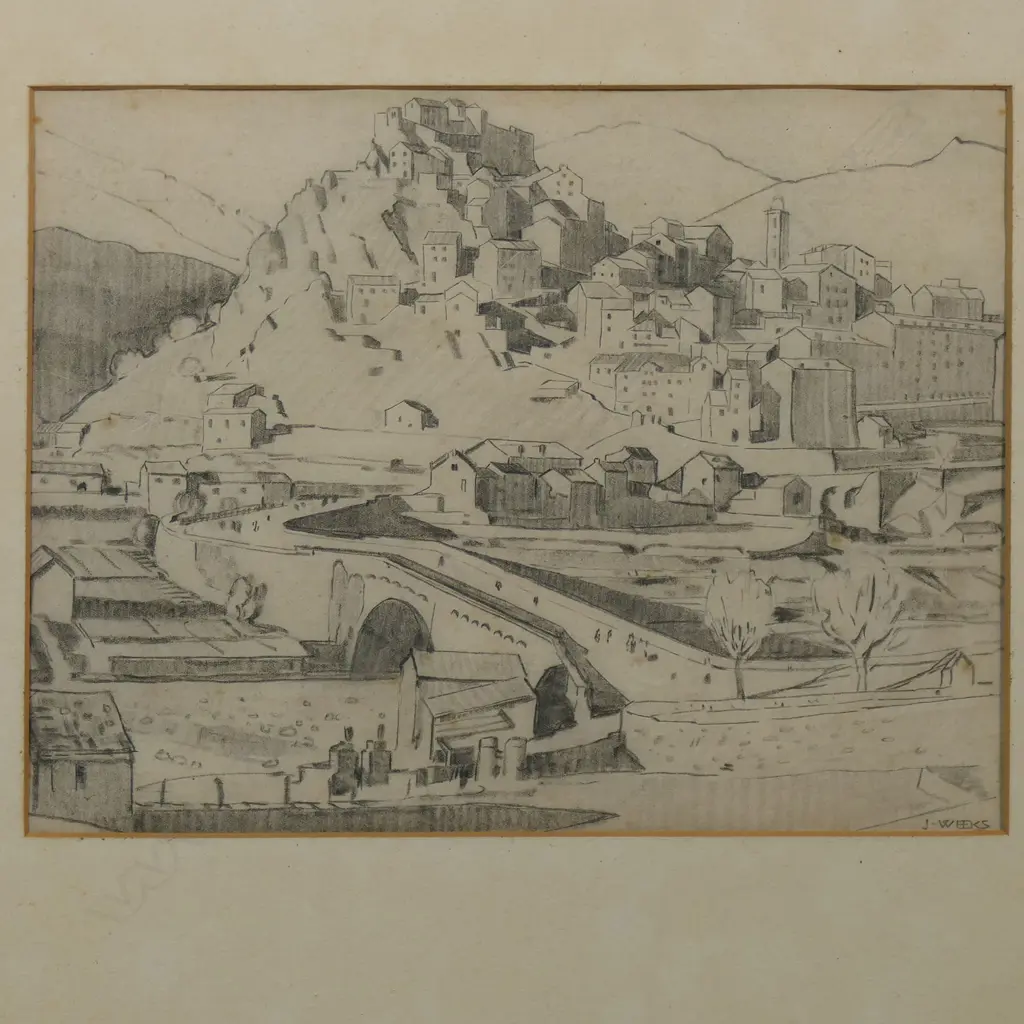 John Weeks (NZ 1888-1965) 'Corsican landscape', Image 1++