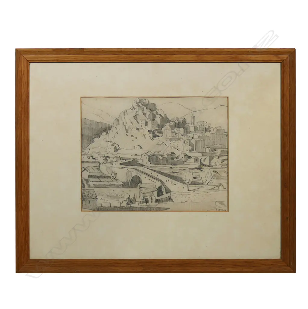 John Weeks (NZ 1888-1965) 'Corsican landscape', Image 1++