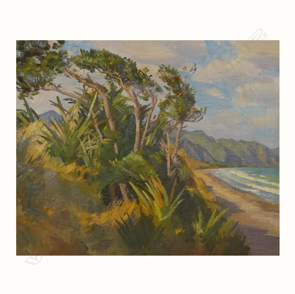 Cedric Savage (NZ 1901-1961) Raumati to Paekakariki, Image 1++
