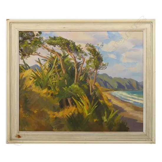 Cedric Savage (NZ 1901-1961) Raumati to Paekakariki,