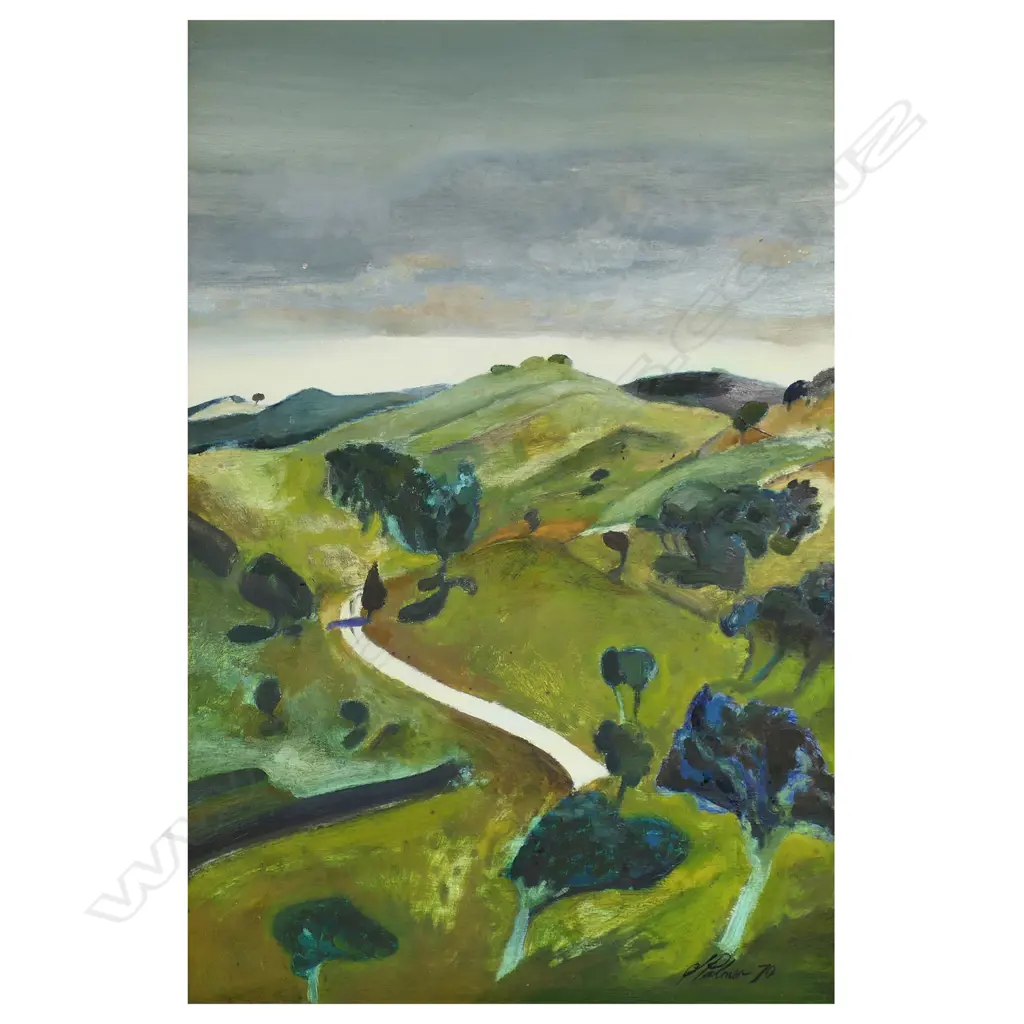 Stanley Palmer (NZ 1936-) Untitled (Landscape), Image 1++