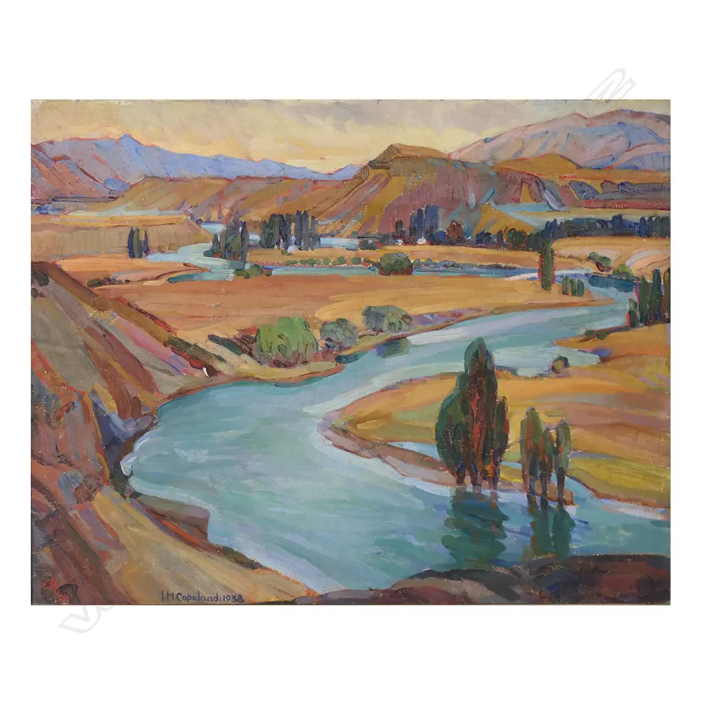 Ivy Copeland (NZ 1888-1961) 'Where the Clutha flows down to the sea', Image 1++