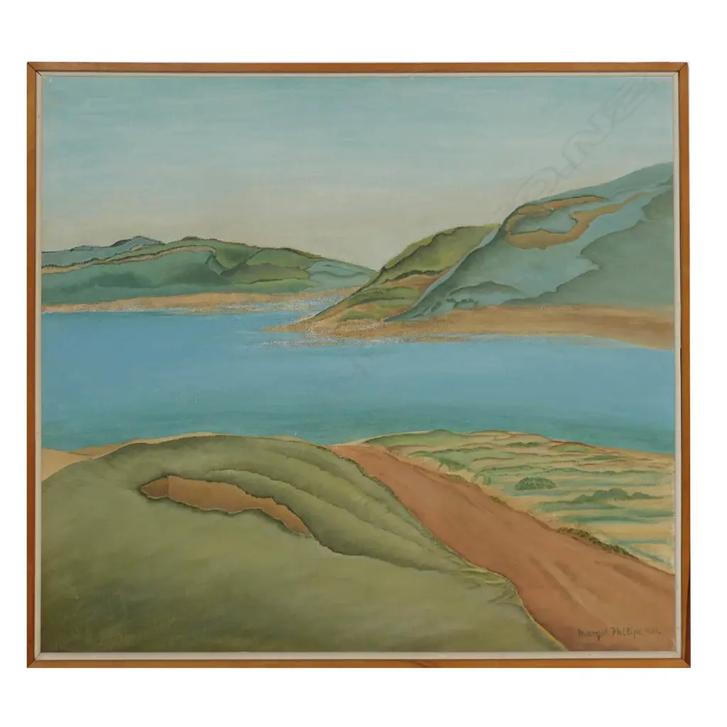 Margot Philips (NZ 1902-1988) 'Lake Kinneret 1' , Image 1++