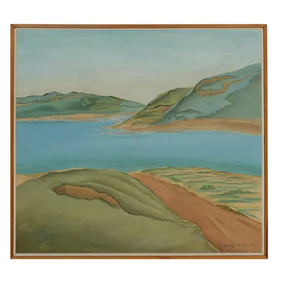 Margot Philips (NZ 1902-1988) 'Lake Kinneret 1' ,