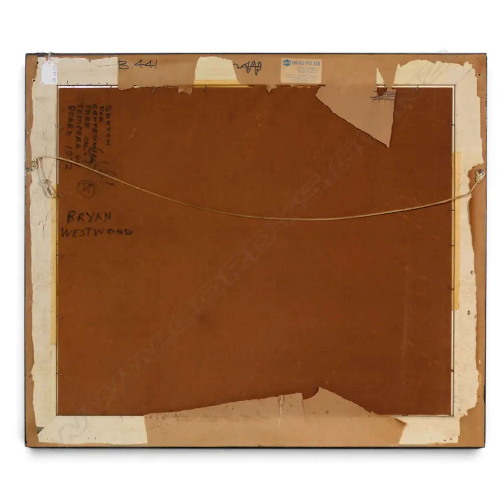 Bryan Westwood (Australian 1930-2000) 'Sketch for Centennial Park Image 1++