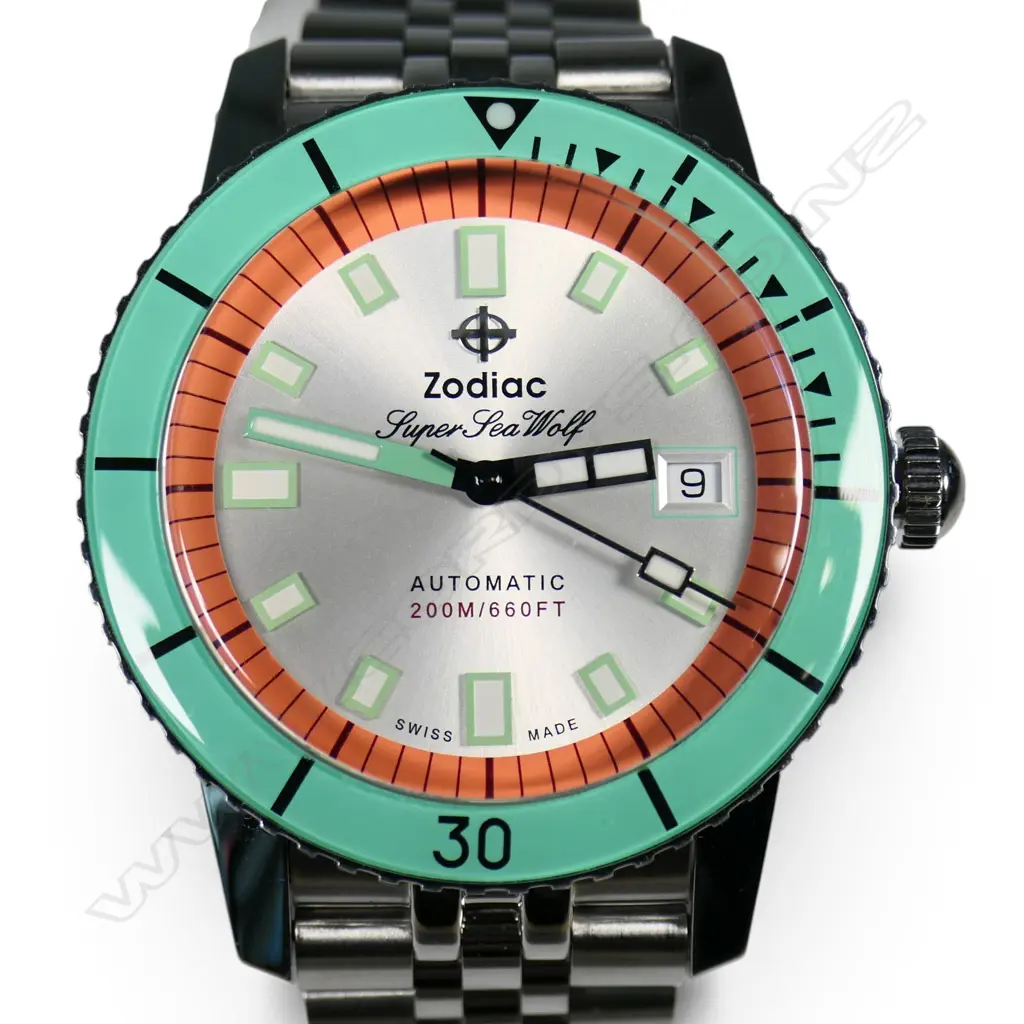 A Zodiac Super Sea Wolf Compression Diver 'Watermelon' gent's wristwatch, Image 1++