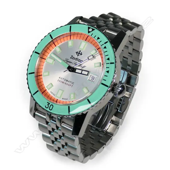 A Zodiac Super Sea Wolf Compression Diver 'Watermelon' gent's wristwatch,