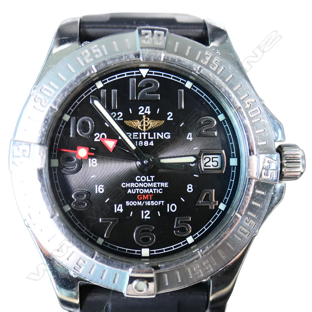 A Breitling Colt GMT (Ref. A32350) stainless steel gent's wristwatch, Image 1++