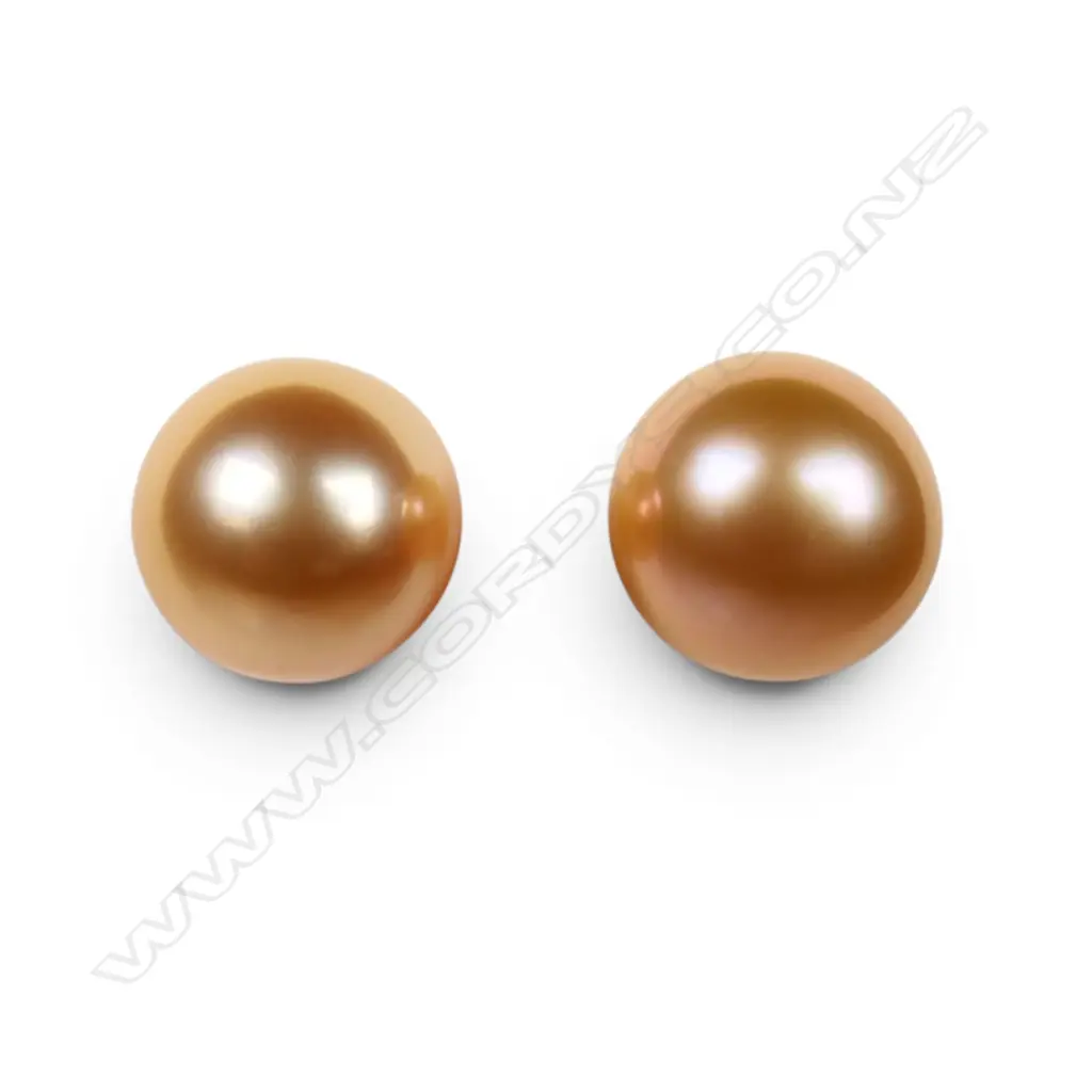 A pair of fresh water pearl earrings, Image 1++