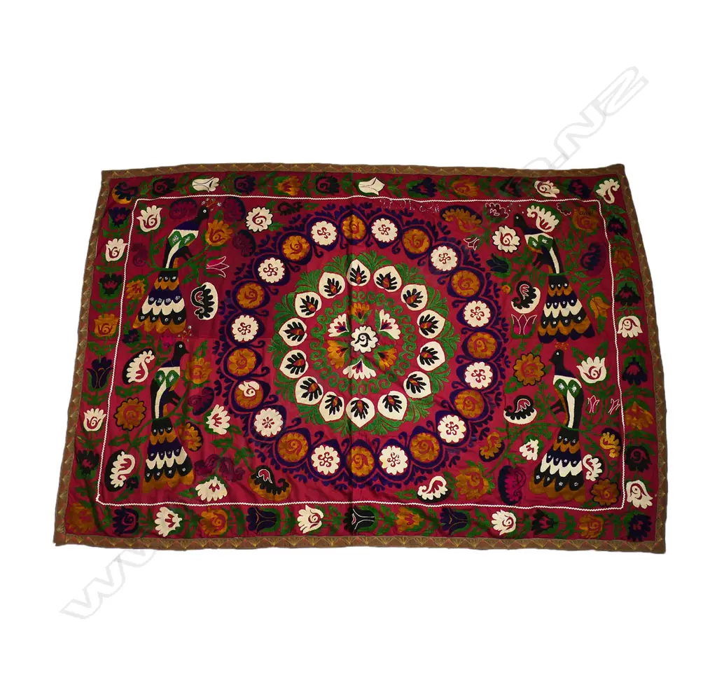 A rare embroidered Suzani panel, Image 1++