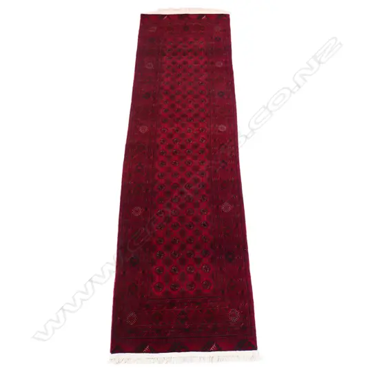 A fine hand-knotted Turkman runner,