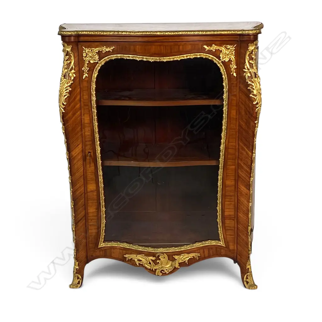 A rare 19thc quality Louis XV Style French kingwood vitrine by 'Monbro Aîné', Image 1++