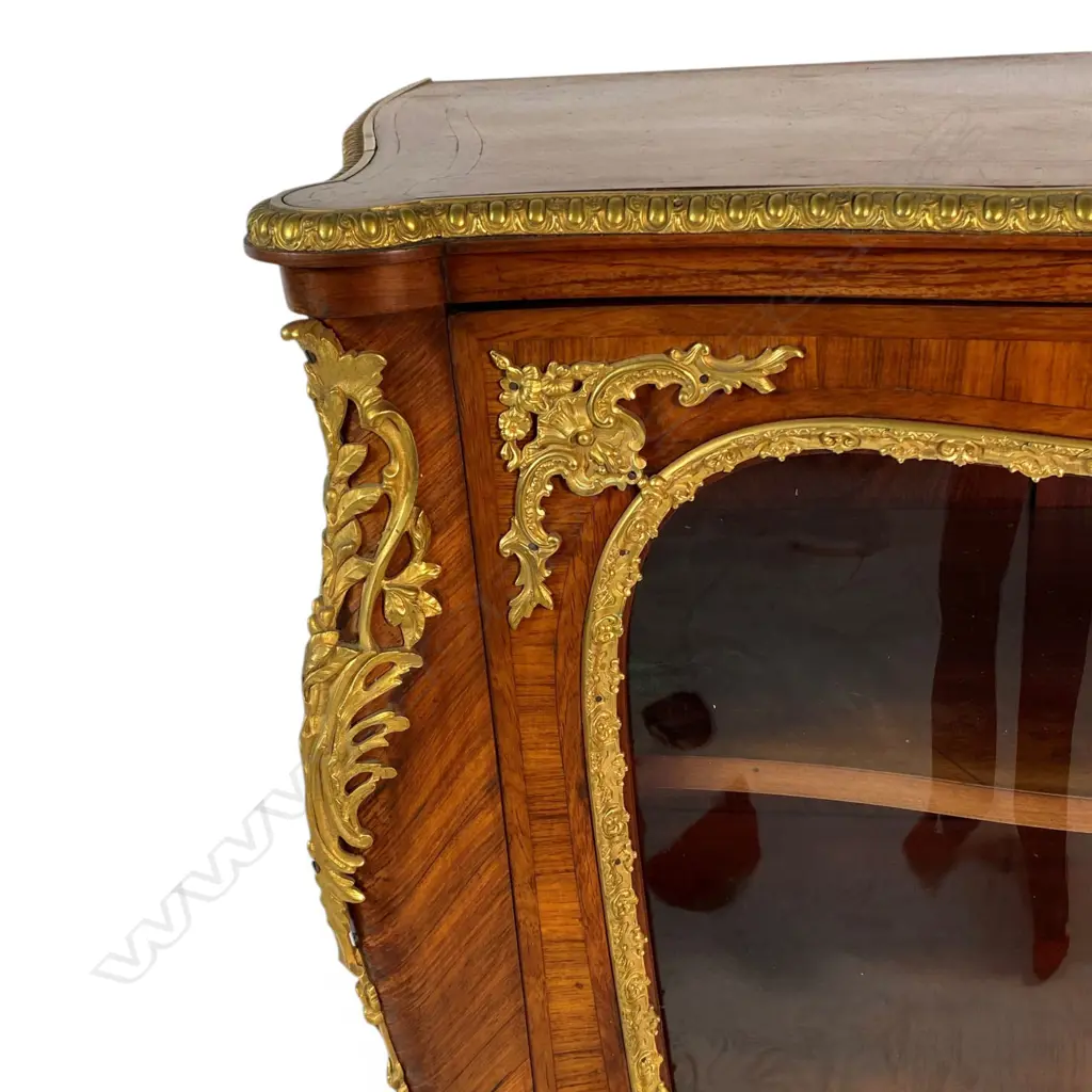 A rare 19thc quality Louis XV Style French kingwood vitrine by 'Monbro Aîné', Image 1++