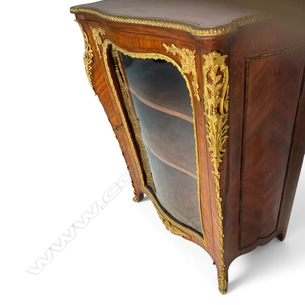 A rare 19thc quality Louis XV Style French kingwood vitrine by 'Monbro Aîné', Image 1++