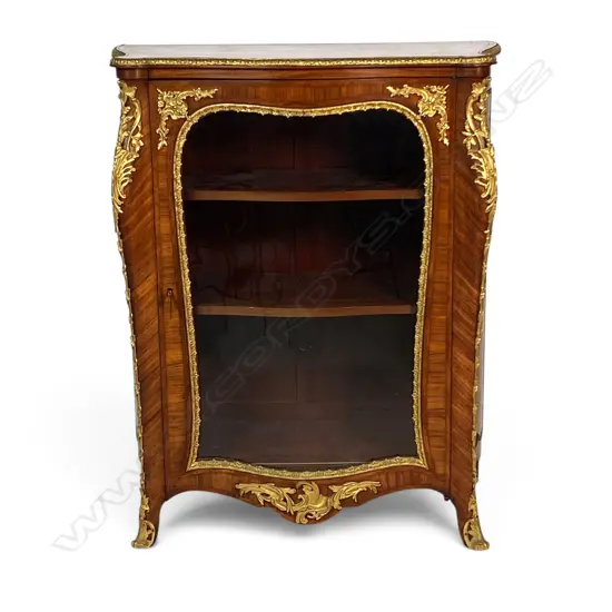 A rare 19thc quality Louis XV Style French kingwood vitrine by 'Monbro Aîné',