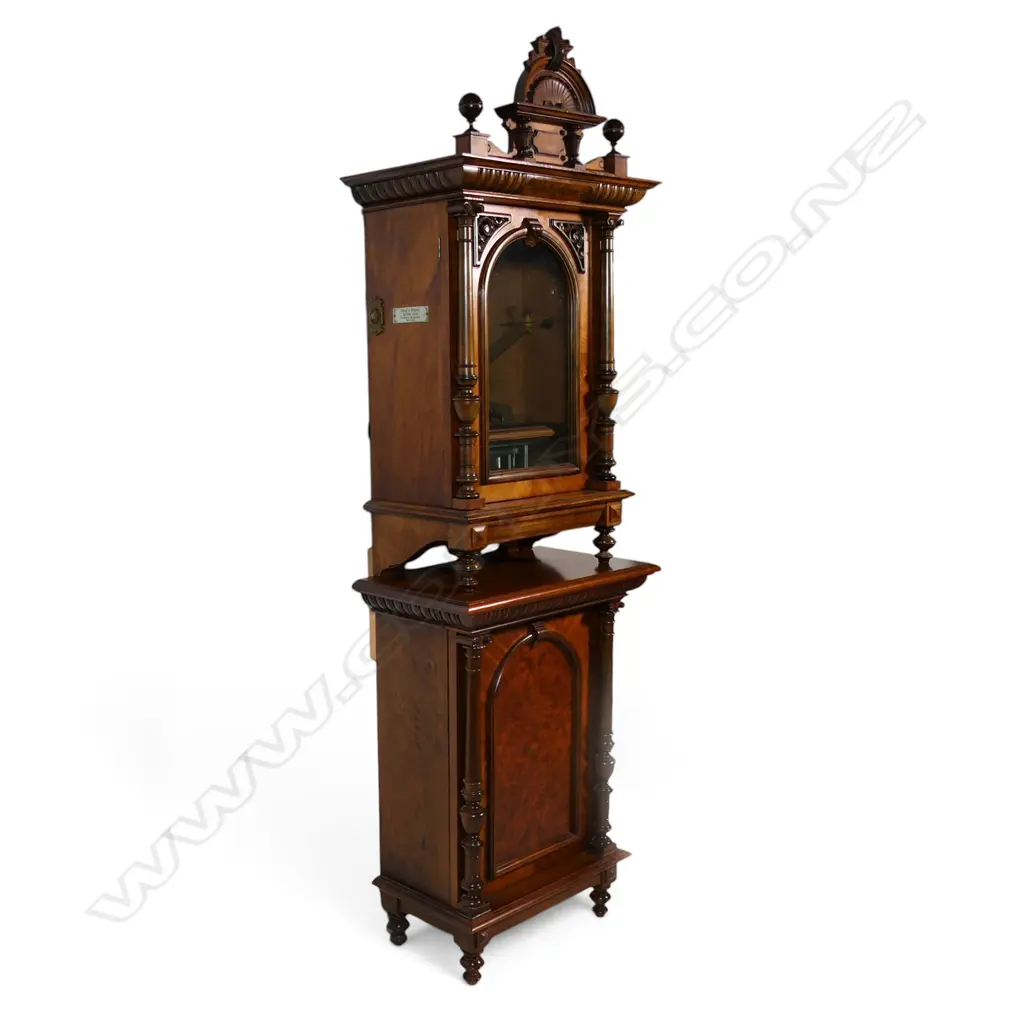19thC walnut cased polyphon, Image 1++