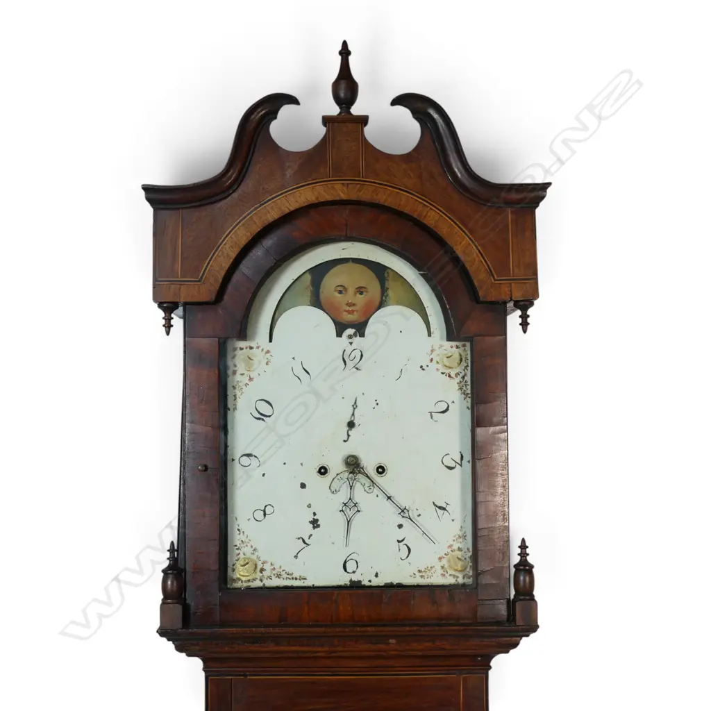 A 19thC oak long case clock, Image 1++