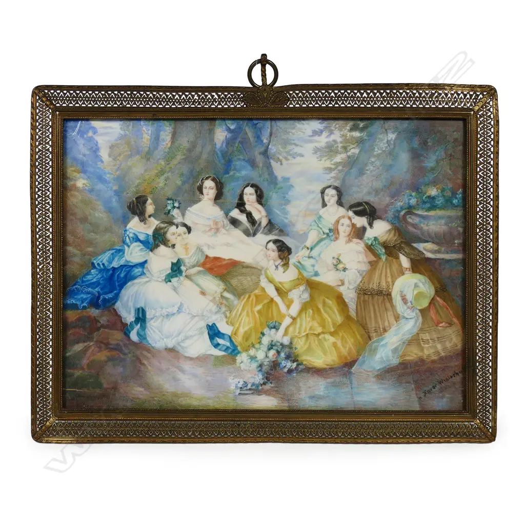 After Franz Xaver Winterhalter (1805-1873), 'The Empress Eugenie' surrounded by her ladies in waiting, Image 1++