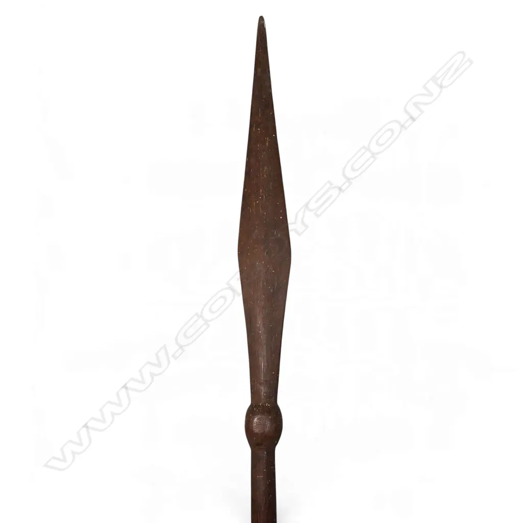 An old pacific long wooden staff, Image 1++
