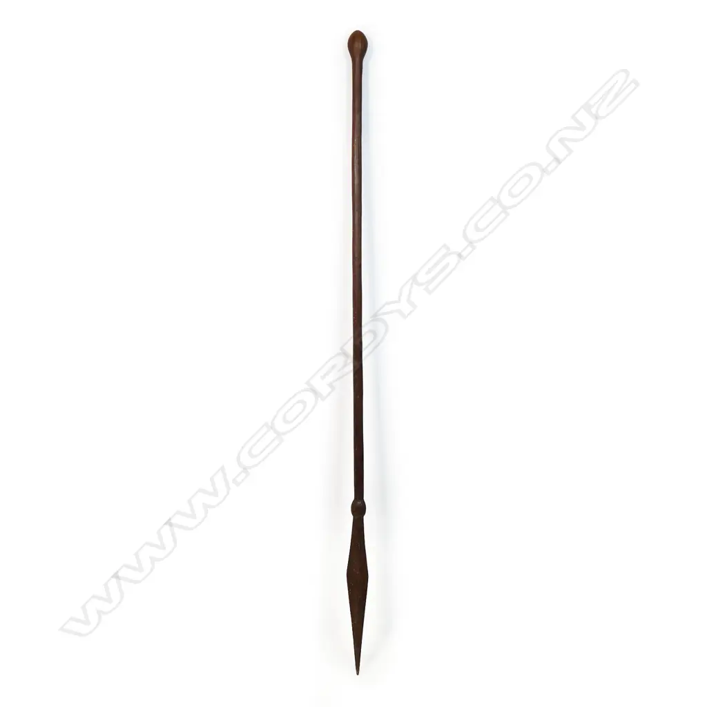 An old pacific long wooden staff, Image 1++